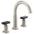 Brizo 65376LF-NKLHP Invari 9 1/4" Widespread Arc Spout 1.5 GPM Bathroom Sink Faucet - Less Handles in Luxe Nickel