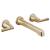 Brizo T65898LF-GLLHP Levoir 2 1/4" Three Hole Wall Mount Bathroom Sink Faucet - Less Handles in Luxe Gold