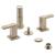 Brizo 68480-BNLHP Siderna Widespread Bidet Faucet - Less Handles in Brushed Nickel