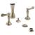 Brizo 68485-BNLHP Charlotte 4 7/8" Four Hole Bidet Faucet with Vacuum Breaker - Less Handles in Brushed Nickel