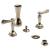 Brizo 68485-PNLHP Charlotte 4 7/8" Four Hole Bidet Faucet with Vacuum Breaker - Less Handles in Polished Nickel