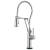 Brizo 64121LF-PC Solna 21 1/2" Deck Mount Single Handle Articulating Kitchen Faucet with Smart Touch Technology and Optional VoiceIQ in Chrome