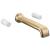 Brizo Allaria™ T70467-GLLHP Two-Handle Wall Mount Tub Filler - Less Handles in Luxe Gold