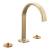 Brizo Allaria™ 65367LF-GLLHP-ECO Widespread Lavatory Faucet with Arc Spout - Less Handles in Luxe Gold