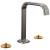 Brizo Allaria™ 65368LF-BNXLHP-ECO Widespread Lavatory Faucet with Square Spout - Less Handles in Brilliance Black Onyx