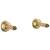 Brizo Traditional RP73764GL WALL MOUNT TUB FILLER UNIONS in Luxe Gold
