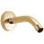 Brizo Universal Showering RP74751PG 7" Linear Round Wall Mount Shower Arm And Flange in Polished Gold