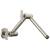 Brizo Universal Showering RP81434BN Linear Round Jointed Wall Mount Shower Arm And Flange in Brushed Nickel