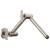 Brizo Universal Showering RP81434NK Linear Round Jointed Wall Mount Shower Arm And Flange in Luxe Nickel