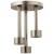 Brizo Universal Showering 81335-BN Linear Round Single-Function H2Okinetic® Pendant Raincan Shower Head in Brushed Nickel