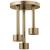 Brizo Universal Showering 81335-GL Linear Round Single-Function H2Okinetic® Pendant Raincan Shower Head in Luxe Gold