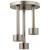 Brizo Universal Showering 81335-NK Linear Round Single-Function H2Okinetic® Pendant Raincan Shower Head in Luxe Nickel
