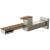 Brizo Frank Lloyd Wright® T65722LF-NKTK Single-Handle Wall Mount Lavatory Faucet 1.2 GPM in Luxe Nickel / Teak Wood