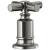 Brizo Invari® HX676-SL Roman Tub Faucet Cross Handle Kit in Luxe Steel