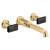 Brizo Invari® T70476-PGLHP Two-Handle Wall Mount Tub Filler - Less Handles in Polished Gold