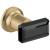 Brizo Invari® HK70476-GLBC Two-Handle Wall Mount Tub Filler Black Crystal Knob Handle Kit in Luxe Gold / Black Crystal