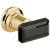 Brizo Invari® HK70476-PGBC Two-Handle Wall Mount Tub Filler Black Crystal Knob Handle Kit in Polished Gold / Black Crystal