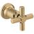 Brizo Invari® HX70476-GL Two-Handle Wall Mount Tub Filler Cross Handle Kit in Luxe Gold
