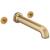 Brizo Kintsu® T70406-GLLHP Two Handle Wall Mount Tub Filler in Luxe Gold