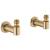 Brizo Kintsu® T71764-GL Wall Mount Tub Filler Unions in Luxe Gold