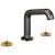 Brizo Kintsu® 65307LF-BNXLHP Widespread Lavatory Faucet with Angled Spout - Less Handles 1.5 GPM in Brilliance Black Onyx