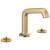 Brizo Kintsu® 65307LF-GLLHP Widespread Lavatory Faucet with Angled Spout - Less Handles 1.5 GPM in Luxe Gold