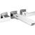 Brizo T70488-PC Vettis 4" Two Handle Wall Mount Tub Filler in Chrome
