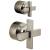 Brizo Levoir™ HX75P98-NK Pressure Balance Valve with Integrated Diverter Trim Cross Handle Kit in Luxe Nickel