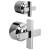 Brizo Levoir™ HX75P98-PC Pressure Balance Valve with Integrated Diverter Trim Cross Handle Kit in Chrome