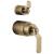 Brizo Litze® HL75P34-GL Pressure Balance Valve with Integrated Diverter Trim Industrial Lever Handle Kit in Luxe Gold