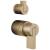 Brizo Litze® HL75P32-GL Pressure Balance Valve with Integrated Diverter Trim Lever Handle Kit in Luxe Gold