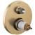 Brizo Litze® T75535-GLLHP TempAssure® Thermostatic Valve with 3-Function Diverter Trim - Less Handles in Luxe Gold