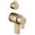 Brizo Litze® HL7532-GL TempAssure® Thermostatic Valve With Integrated Diverter Lever Handle Kit in Luxe Gold