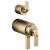 Brizo Litze® HL7539-GL TempAssure® Thermostatic Valve with Integrated Diverter Notch Lever Handle Kit in Luxe Gold