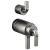 Brizo Litze® HL7539-SL TempAssure® Thermostatic Valve with Integrated Diverter Notch Lever Handle Kit in Luxe Steel