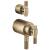 Brizo Litze® HL7533-GL TempAssure® Thermostatic Valve With Integrated Diverter T-Lever Handle Kit in Luxe Gold
