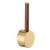 Brizo Odin® HLB177-PGWD Bar Faucet Wood Lever Handle Kit in Polished Gold / Wood