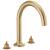 Brizo Odin® T67375-GLLHP Roman Tub Faucet - Less Handles Three Hole Deck Mount in Luxe Gold