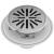 Brizo Other BT061414-PC 4" Tile-In Round Shower Drain in Chrome