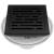 Brizo Other BT062415-BL 4" Tile-In Square Shower Drain in Matte Black