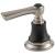 Brizo Rook® HL660-NKBL Roman Tub Faucet Lever Handle Kit in Luxe Nickel /Matte Black