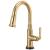 Brizo Rook® 64974LF-PG SmartTouch® Pull-Down Prep Faucet in Polished Gold