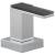 Brizo Siderna® HL682-PC Roman Tub Faucet Solar Gray Glass Lever Handle Kit in Chrome
