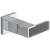 Brizo Siderna® HL5882-PC Wall Mount Lavatory Solar Gray Glass Lever Handle Kit in Chrome