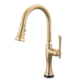 Brizo The Tulham™ Kitchen Collection by Brizo® 64058LF-GLPG SmartTouch® Pull-Down Kitchen Faucet in Luxe Gold / Polished Gold