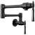 Brizo The Tulham™ Kitchen Collection by Brizo® 62858LF-BLBNX Wall Mount Pot Filler in Matte Black / Brilliance Black Onyx