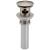 Brizo Other RP72414NK Push Button Pop-Up With Overflow in Luxe Nickel