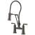 Brizo Rook® 62174LF-SL Articulating Bridge Faucet with Finished Hose in Luxe Steel