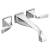 Brizo T70430-PC Virage 15 1/2" Two Handle Wall Mount Tub Filler in Chrome