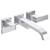 Brizo T70480-PCLHP Siderna 8" Two Handle Wall Mount Tub Filler - Less Handles in Chrome